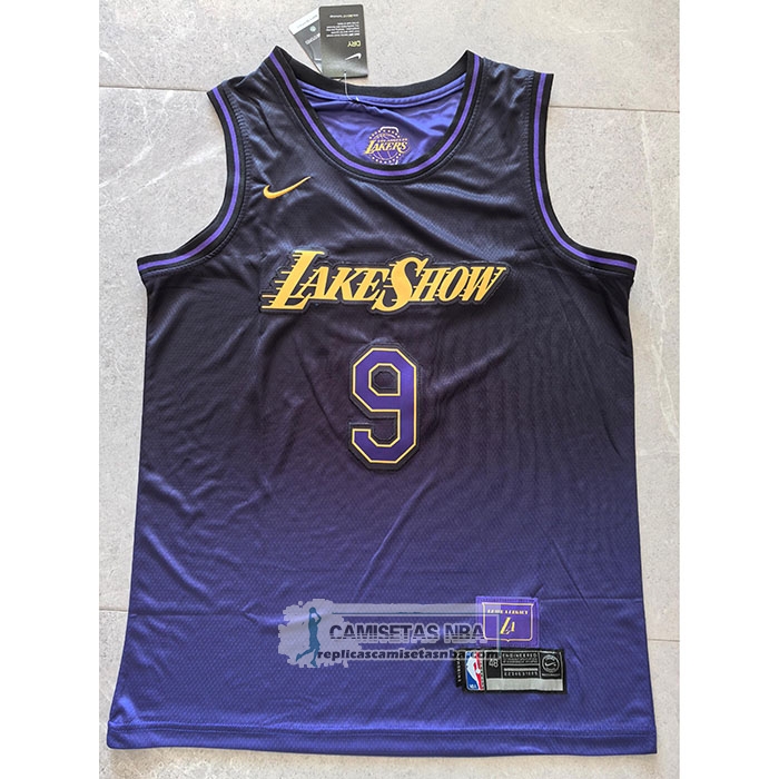 Camiseta Los Angeles Lakers James JR. NO 9 Ciudad 2024-25 Violeta